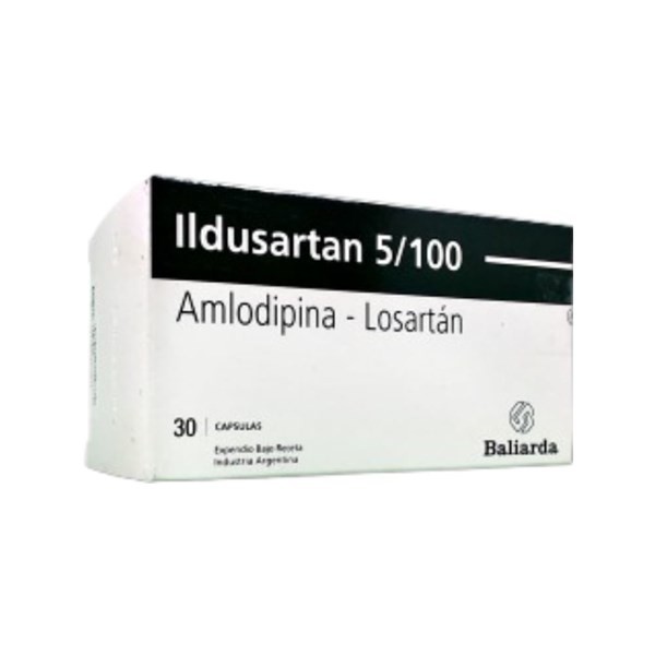 Baliarda Ildusartan Amlodipina+Losartán Potásico 5 / 100 Mg x 30 Caps #1