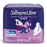 Toallas Femeninas Siempre Libre Adapt Plus Noche Y Día Suave Con Alas x 8 un #2