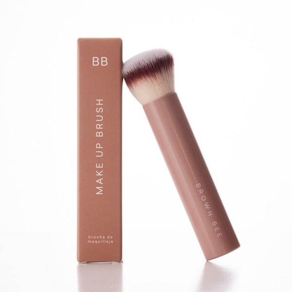 Brown Bee Brocha Face Brush alt