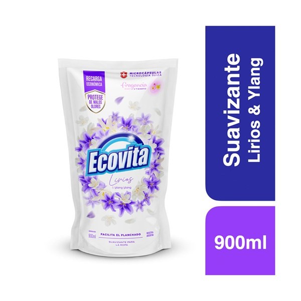 Suavizante Para Ropa Ecovita Lirios Y Lavang 900 cc. #1