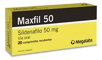 Maxfil 50 mg | 20 comprimidos | Sildenafil  #1