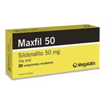 Maxfil 50 mg | 20 comprimidos | Sildenafil  #1
