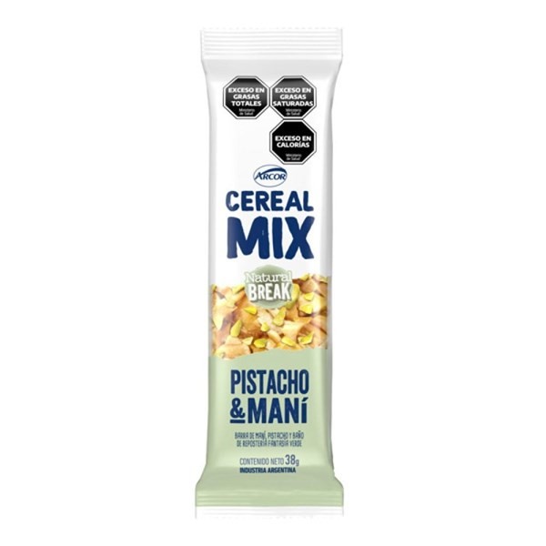 Barra Cereal Mix Pistacho Y Maní x 38 g #1