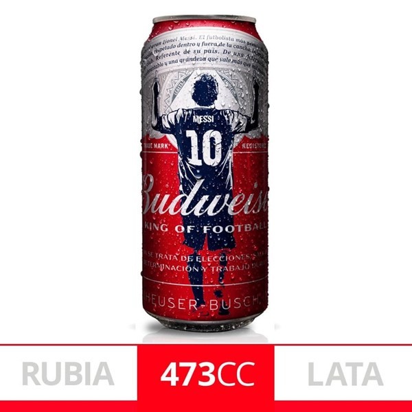 Cerveza Lata Budweiser 473 Cc #1