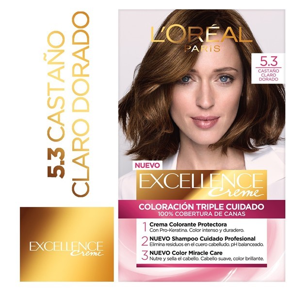Excellence Kit de Coloracion Castaños 5.3 Claro Dorado #1