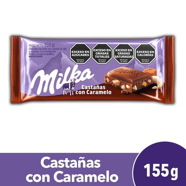 Chocolate Con Castañas Milka 155 g #1