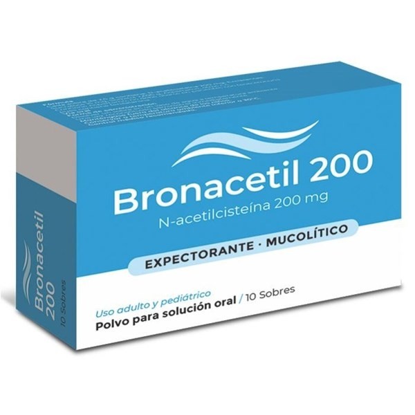 Bronacetil 200 mg | 10 sobres | N-acetilcisteína  #1