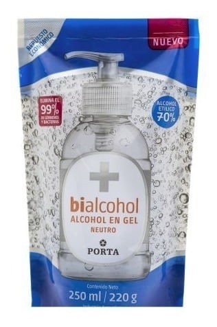 Bialcohol Alcohol en Gel Doy Pack 250 ml