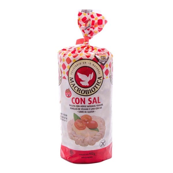 Galletas De Arroz Macrobioticas Sésamo Y Lino 102 Gr #1