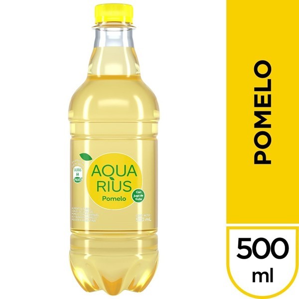 Agua Saborizada Aquarius Pomelo 500 Ml