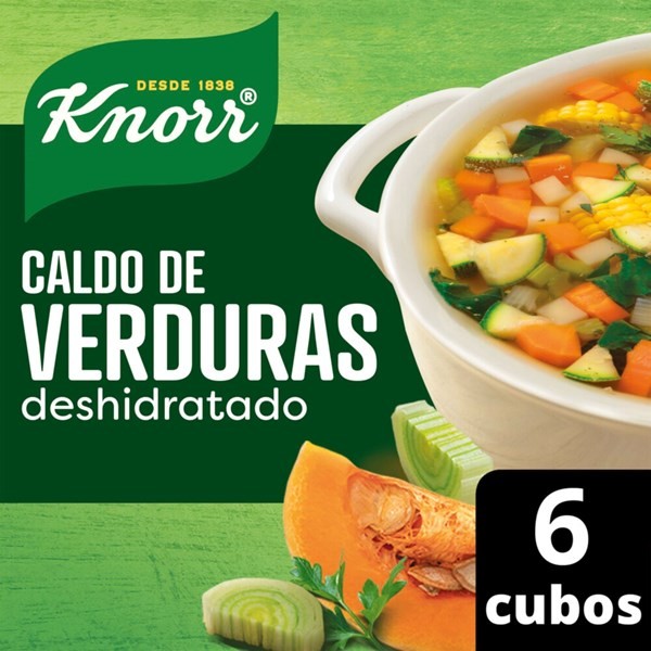 Caldo Knorr En Cubos De Verduras X 6 Uni