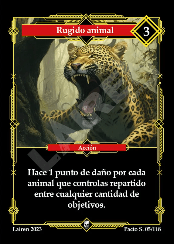 05 Rugido Animal - Primera Edición - Coste 3 #1