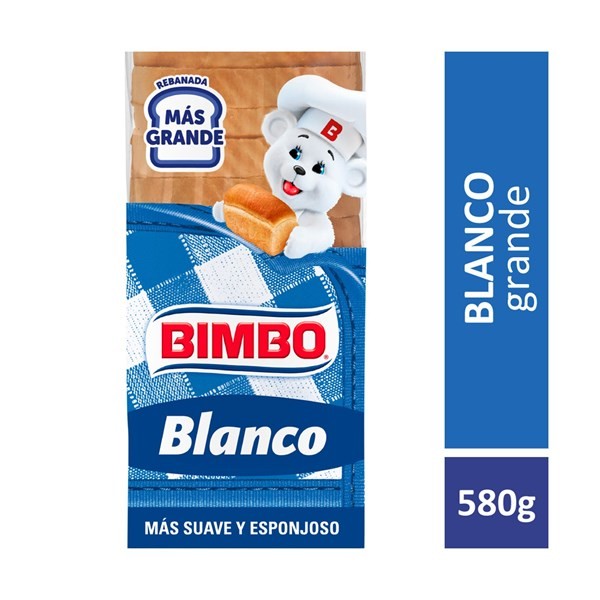 Pan de Mesa Liviano Bimbo Grande 580 Grs #1