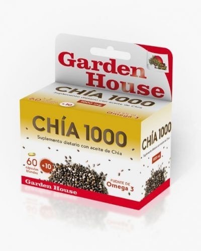 Garden House Chia 1000 omega 3  x 60 cápsulas Unico #1