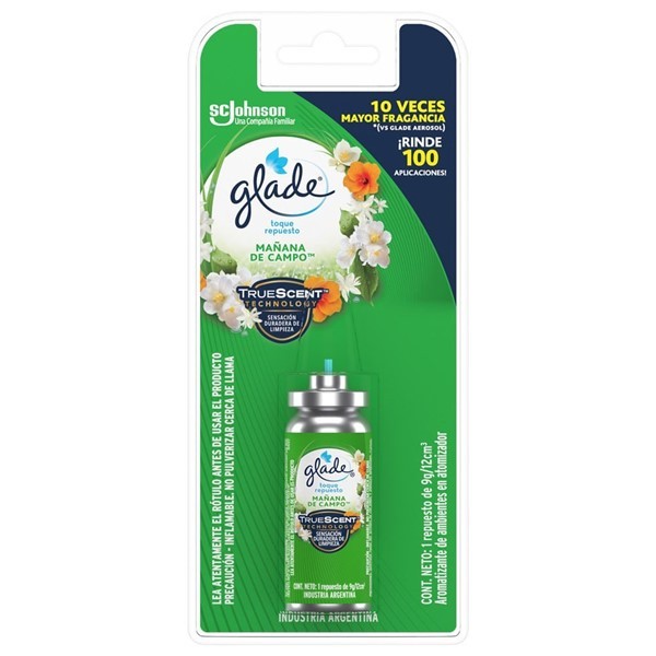 Aromatizante De Ambientes Glade Toque Mañana De Campo Repuesto 9gr alt