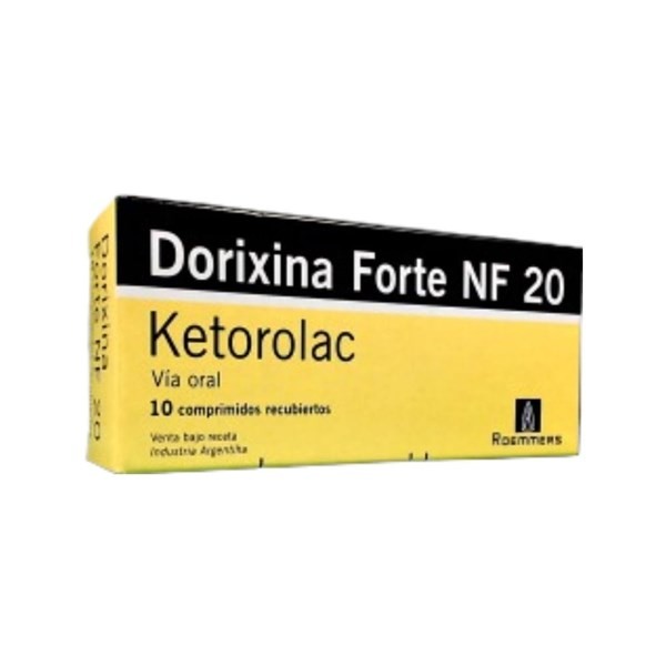 Roemmers Dorixina Forte Nf Ketorolac 20 Mg x 10 Comp Recubiertos #1