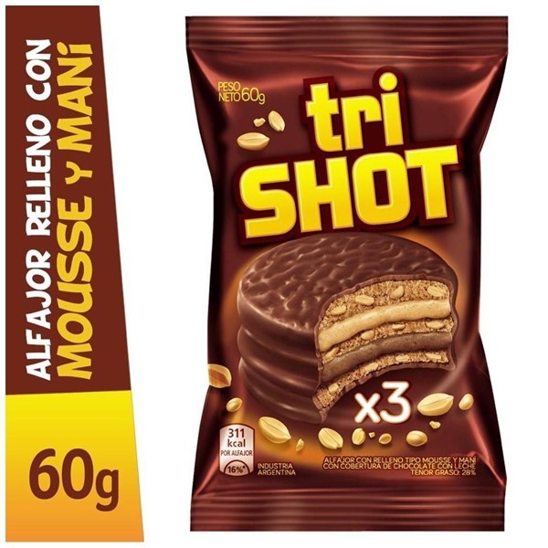 Alfajor Shot Triple 60 Gr #1