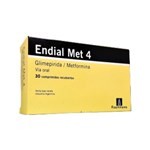 Roemmers Endial Met 4 Glimepiride + Metformina 4 / 1000 Mg x 30 Comp Recubiertos #1