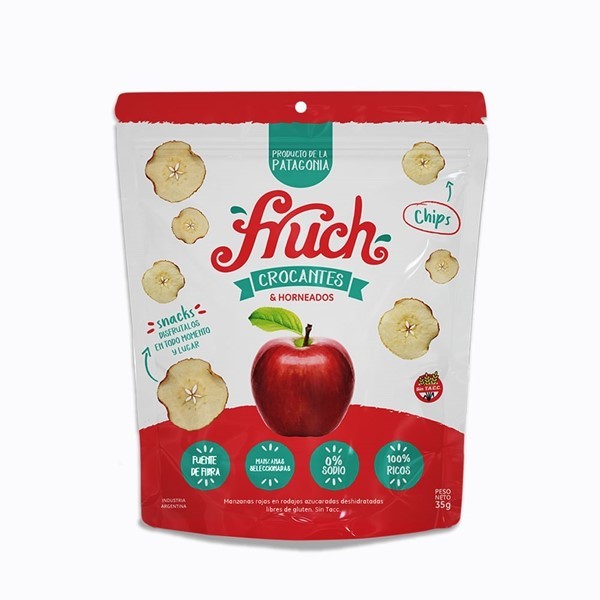 Manzanas Rojas Fruch Endulzadas Y Deshidratadas x 35 g #1