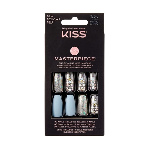 Impress Uñas Postizas Kiss Masterpiece Glue-On Nails Over The Top Long #1