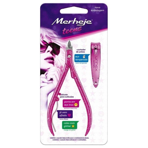 Merheje Teens Kit Alicate Para Cuticula + Cortauñas #1