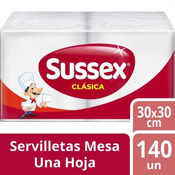 Servilleta Sussex Familiar, Blancas- 140 U #1