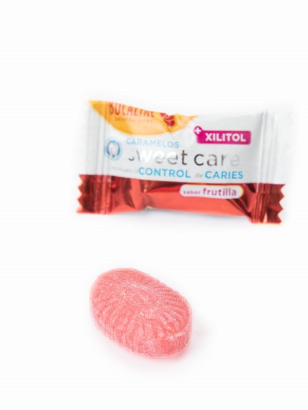 Bucal Tac Sweet Care Caramelos Anticaries Frutilla alt