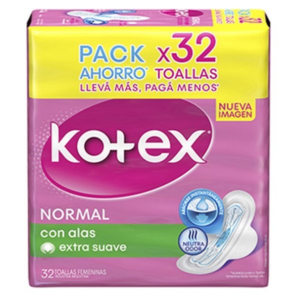 Kotex Toalla Femenina Normal (32 Unidades) alt
