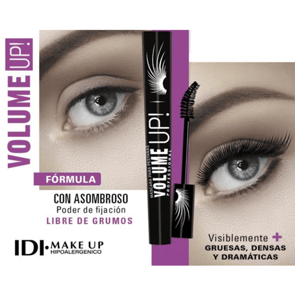 Máscaras Pestañas Idi Volume Up Negro @ #1D2528 alt