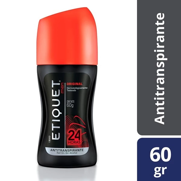 Etiquet Rollon Original 24 Horas de Proteccion For Men 60 gr