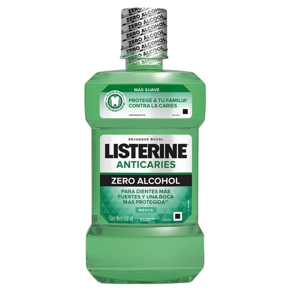 Listerine Enjuague Bucal Zero Anticaries 500 ml