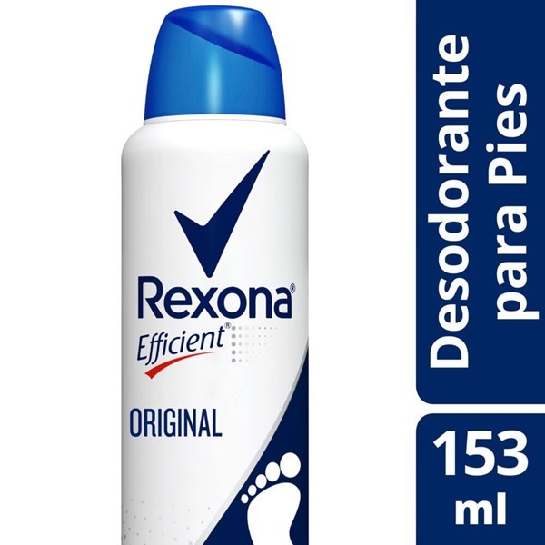 Desodorante Para Pies Rexona Efficient Original En Aerosol 153 Ml #1