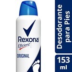 Desodorante Para Pies Rexona Efficient Original En Aerosol 153 Ml #1