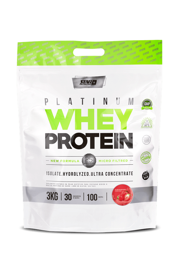Star Nutrition Platinum Whey Protein Frutilla 3 Kg Doypack #1