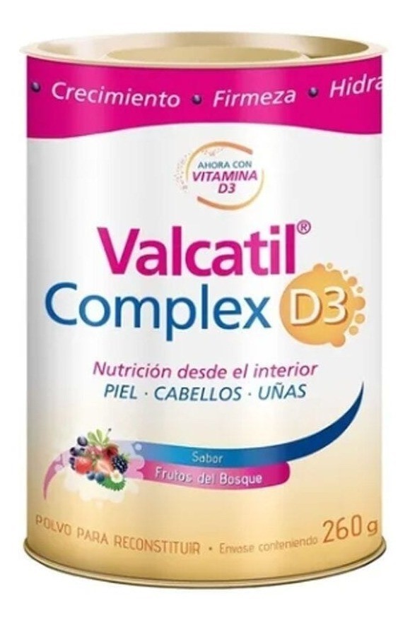 Valcatil Complex D3 Nutrición Piel Cabellos Uñas Lata 260 g