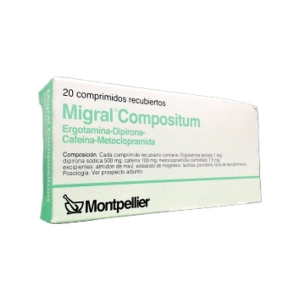 Montpellier Migral Compositum Ergotamina + Asoc. x 20 Comp