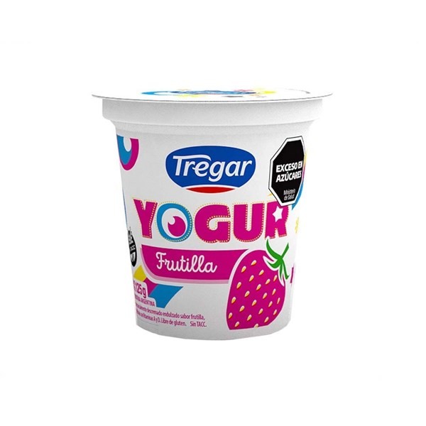 Yogur Entero Frutilla Tregar 125 G