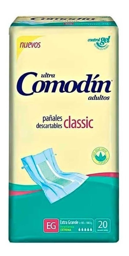 Comodin Pañal Adulto Clasico Xg (20 Unidades)