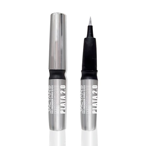 Jactans Delineador de Ojos Plata Metalizado 2.0