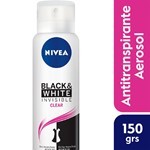 Nivea Aerosol Desodorante Mujer Invisible B&W Clear 150 Ml #2