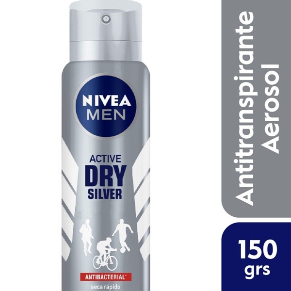 Nivea Antitranspirante Silver Protect Antibacterial Spray For Men 150 Ml alt