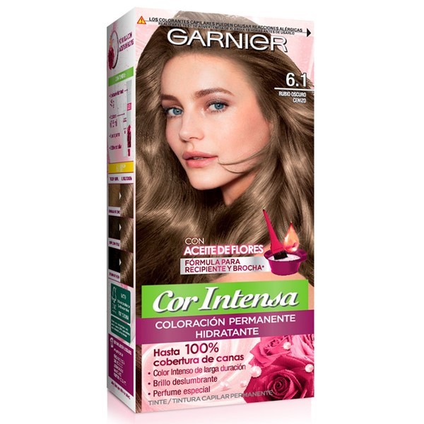 Garnier Kit Coloracion Cor Intensa 6.1 Rubio Oscuro Ceniza alt