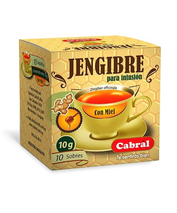 Cabral te jengibre con miel | 10 saquitos #1