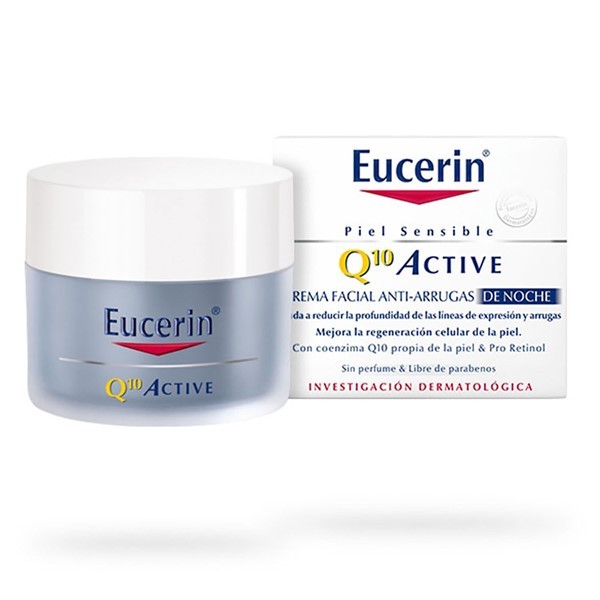 Eucerin Crema Facial Antiarrugas de Noche Q10 Active Para Piel Seca 50 ml alt