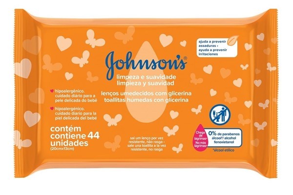 Johnsons Baby Toallitas Húmedas Limpieza Y Suavidad 44 Unidades alt