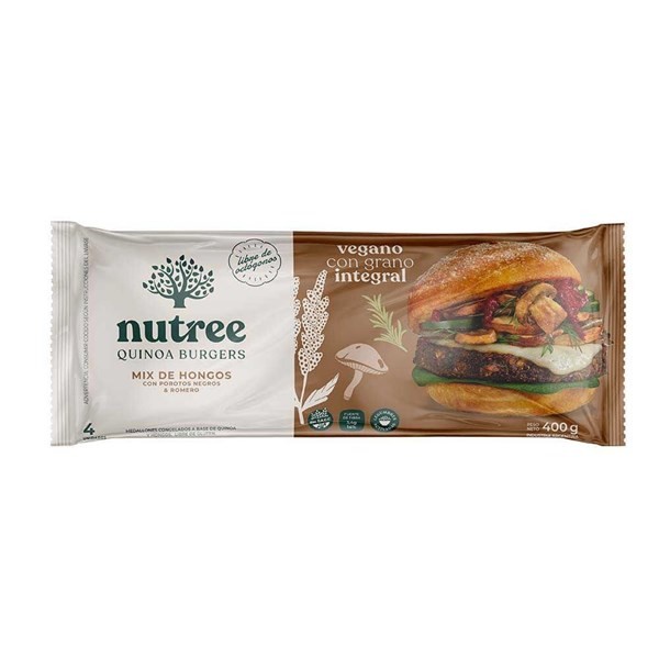 Medallones de Quinoa Nutree Con Mix de Hongos 4U 400 g #1