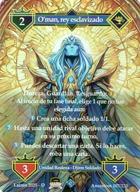 107 Oman, Rey Esclavizado Promo Foil - Coste 2