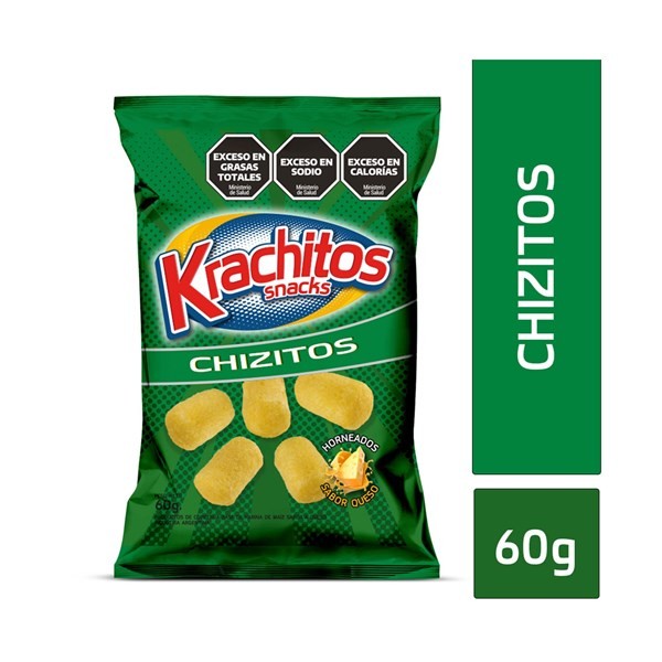 Krachitos Palitos de Maíz Krechitos Con Queso 60 g.