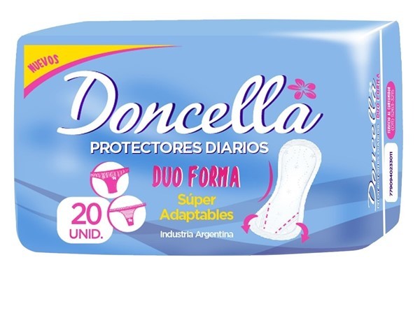 Doncella Protectores Diarios Duo Forma Pocket Sin Perfume (20 U)
