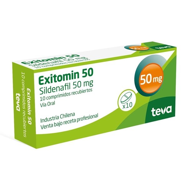 Exitomin 50 Mg | 10 Comprimidos | Sildenadilo #1